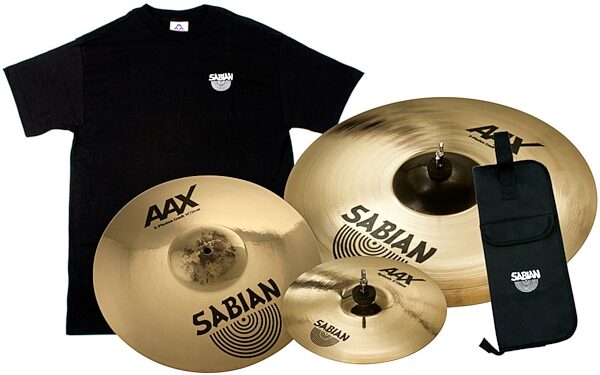 Sabian AAX X-Plosion Crash Cymbal Package, Pack 3
