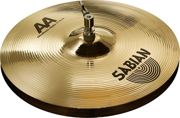 Sabian AAX Medium Hi-Hat Cymbals (Pair), Brilliant Finish, 14 inch, Action Position Back