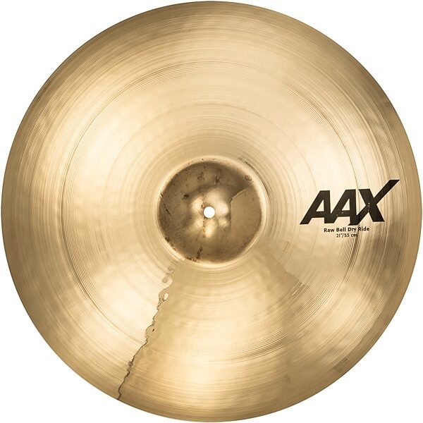 Sabian AAX Raw Bell Dry Ride Cymbal, Brilliant Finish, 21 inch, Action Position Back
