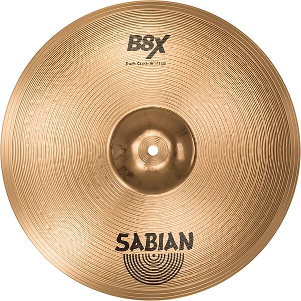 Sabian B8X Rock Crash Cymbal, 16 inch, Action Position Back