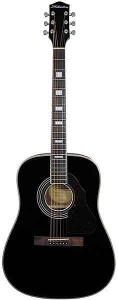 Silvertone 955 Classic Acoustic Guitar, Black