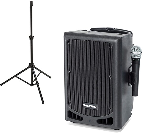 Samson Expedition XP108w Rechargeable Portable PA System with Handheld Wireless Microphone, speaker