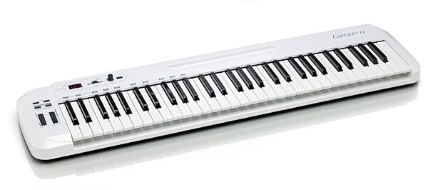 Samson Carbon 61 USB MIDI Keyboard Controller, 61-Key, New, Angle