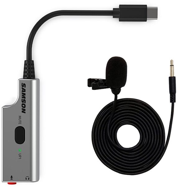 Samson LMU1 USB Broadcast Lavalier Microphone Bundle, New, view