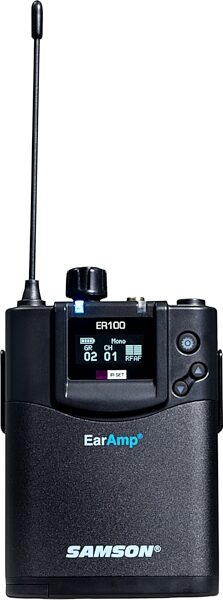 Samson EarAmp EWM100 In-Ear Wireless Monitoring System, Twin Pack, Band K, Action Position Back