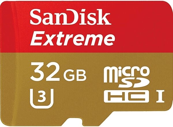 SanDisk Extreme microSDHC UHS1 Card (with SD, SDHC, and SDXC Adapter), 32GB