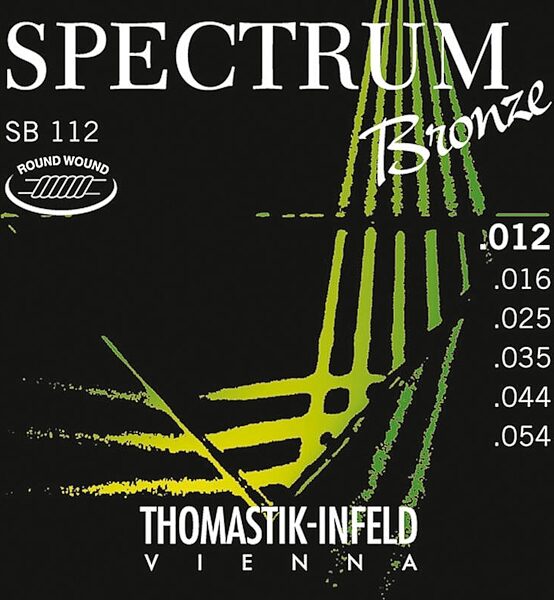 Thomastik-Infeld Spectrum Bronze Acoustic Guitar Strings, 12-54, SB112, Main