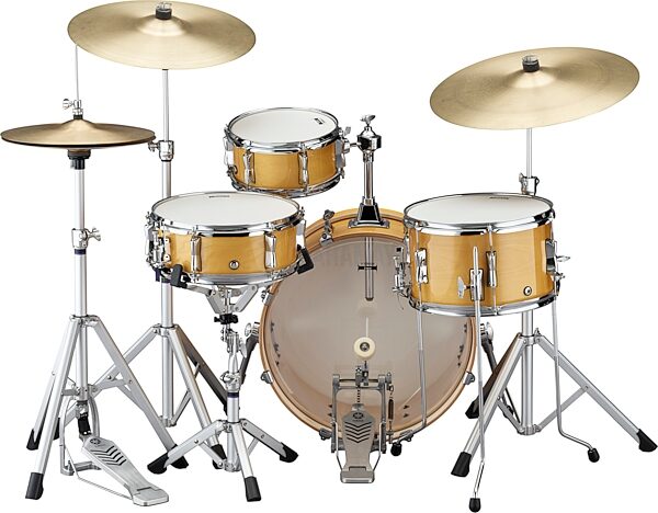 Yamaha Stage Custom Hip Drum Shell Kit, 4-Piece, Natural Wood, Action Position Back