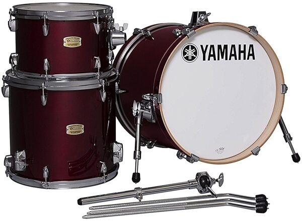 Yamaha SBP8F3 Stage Custom Bop Drum Shell Kit, 3-Piece, Cranberry Red, Main