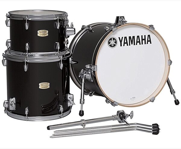 Yamaha SBP8F3 Stage Custom Bop Drum Shell Kit, 3-Piece, Raven Black, Main