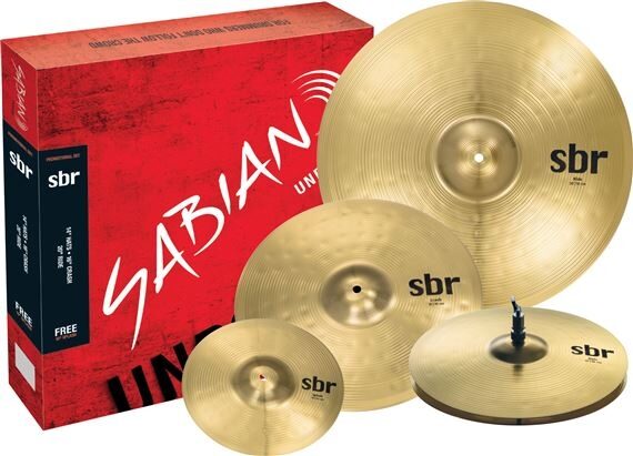 Sabian SBR Performance Cymbal Pack, SBR5003, with 10-Inch Splash, Main