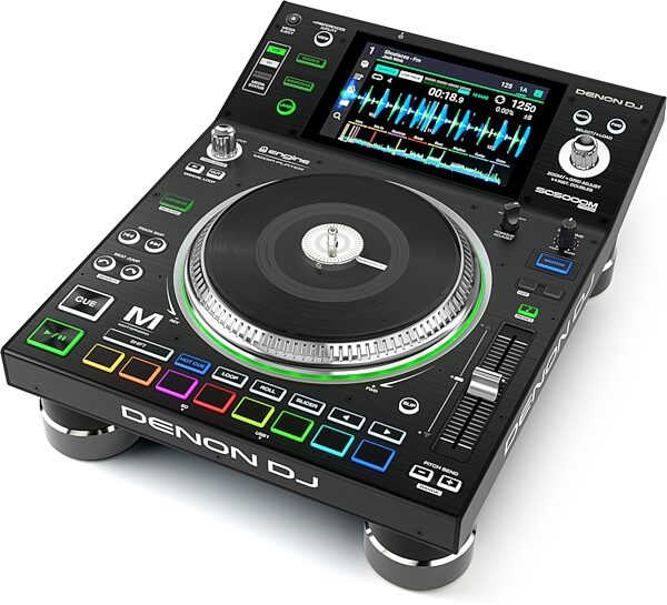 Denon DJ SC5000M Prime Professional Media Player, Angled Side