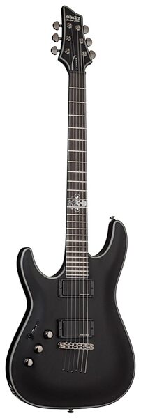 Schecter Blackjack SLS C1 Active Left-Handed Electric Guitar, Satin Black Left-Handed Version