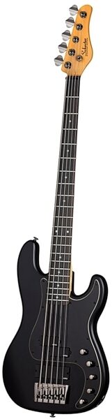 Schecter Diamond-P 5-String Custom Active Electric Bass, Satin Black