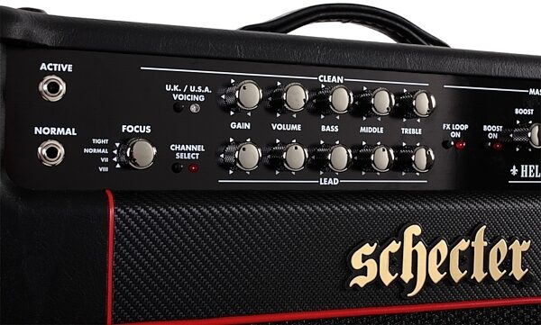 Schecter HR100-C212 Hellraiser USA Guitar Combo Amplifier (100 Watts, 2x12"), Front Controls