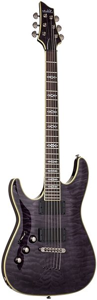Schecter C-1 Hellraiser Special Left-Handed Electric Guitar, See-Thru Black