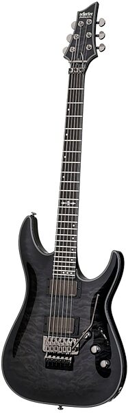 Schecter Hellraiser Hybrid C-1FR Electric Guitar, Transparent Black Burst