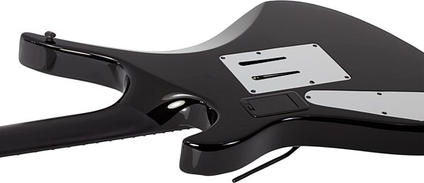 Schecter Avenger FR Przym Palladium Electric Guitar, Gloss Black, Action Position Back