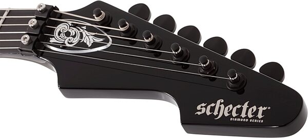 Schecter Avenger FR Przym Palladium Electric Guitar, Gloss Black, Action Position Back