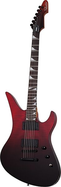 Schecter Avenger Standard Electric Guitar, Blood Burst, Action Position Back