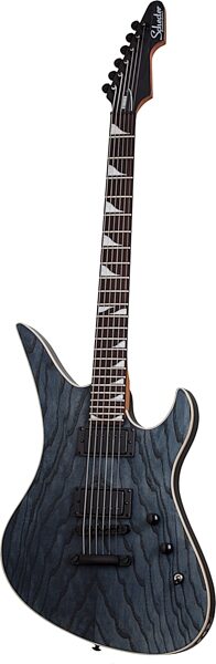 Schecter Avenger Standard Electric Guitar, Charcoal Satin, Action Position Back