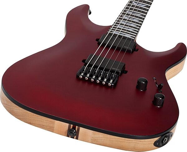 Schecter C1 SLS Custom Electric Guitar, Racing Red, Action Position Back