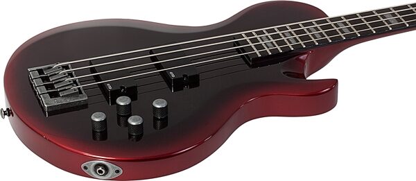 Schecter NP-4 Nadja Peulen Electric Bass, Red Syren, Open Box (Good), Action Position Back