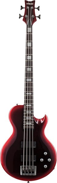 Schecter NP-4 Nadja Peulen Electric Bass, Red Syren, Open Box (Good), Action Position Back