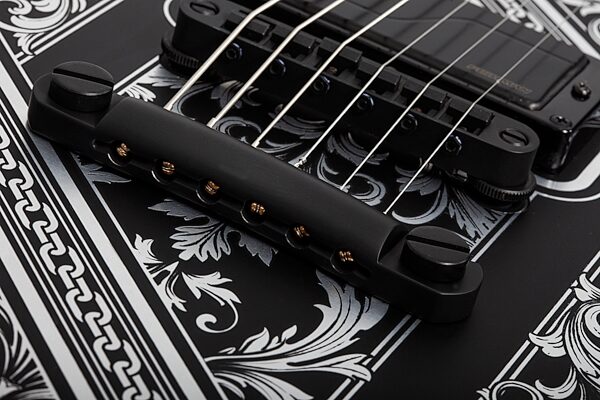 Schecter Solo II Przym Palladium Electric Guitar, Gloss Black, Action Position Back