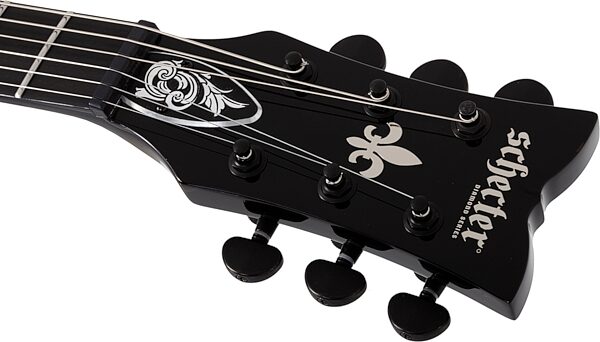 Schecter Solo II Przym Palladium Electric Guitar, Gloss Black, Action Position Back