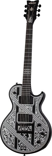 Schecter Solo II Przym Palladium Electric Guitar, Gloss Black, Action Position Back
