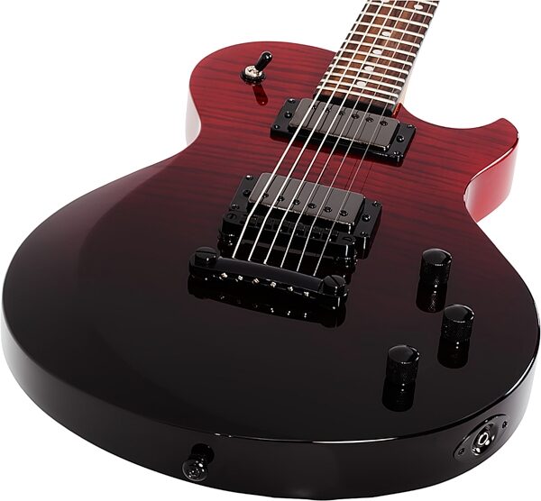 Schecter Solo II Standard Electric Guitar, Blood Burst, Action Position Back