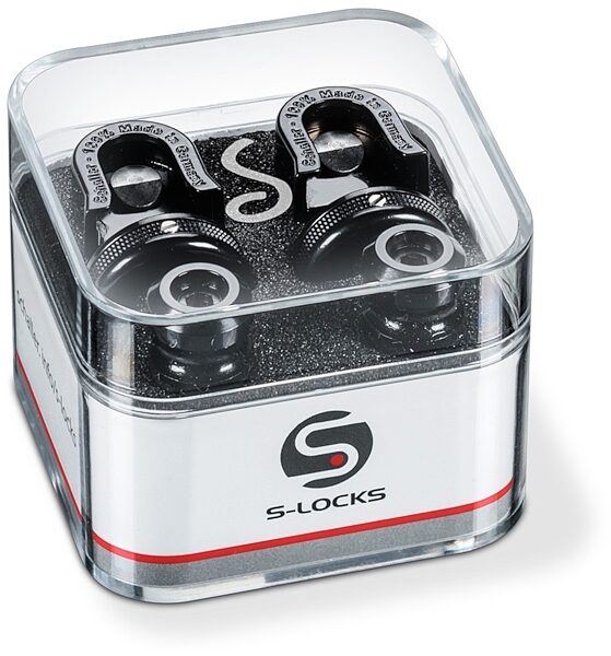Schaller S-Lock Strap Locks, Black, Main