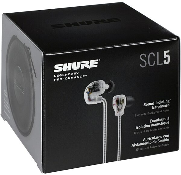 Shure SCL5 Sound Isolating Earphones, Packaging