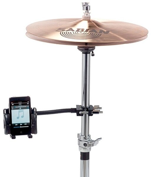 Gibraltar SC-GMP3MNT iPod/MP3 Stand Mount Clamp, In Use