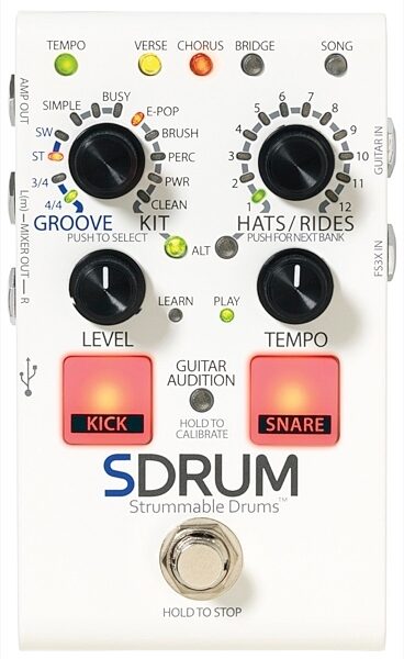 DigiTech SDRUM Strummable Drums Pedal, Main
