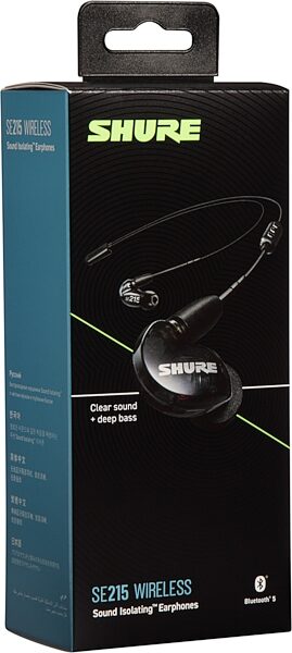 Shure SE215+BT2 Bluetooth 5 Wireless Sound Isolating Earphones, Package