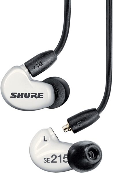 Shure AONIC 215 Sound Isolating Earphones, White, SE215DYWH+UNI, Blemished, Main