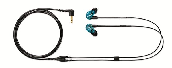 Shure SE215 Sound Isolating Earphones, Blue, SE215SPE, Special Edition, UNI Cable