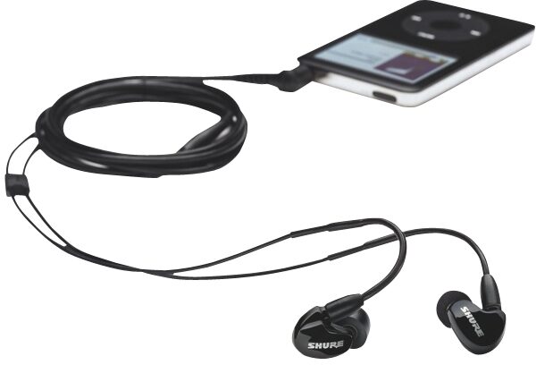 Shure SE315 Sound Isolating Earphones, Black - Glamour View (iPod NOT included)