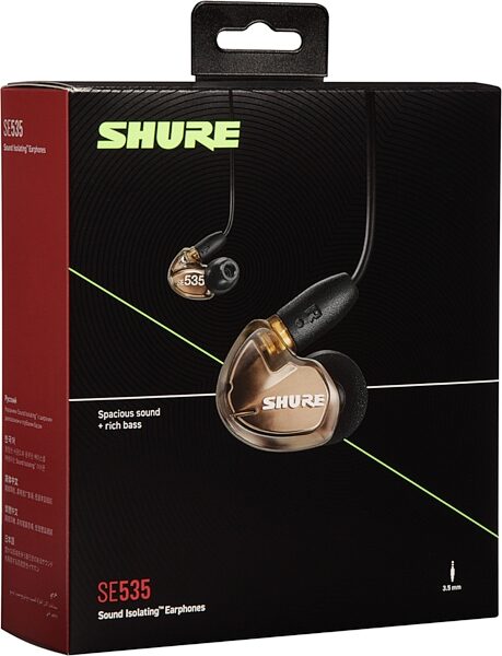 Shure SE535+UNI Sound Isolating Earphones, Package