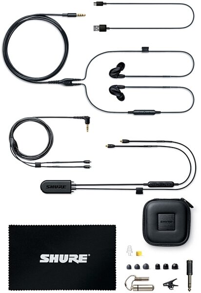 Shure SE846+BT2 Bluetooth 5 Wireless Sound Isolating Earphones, Accessories