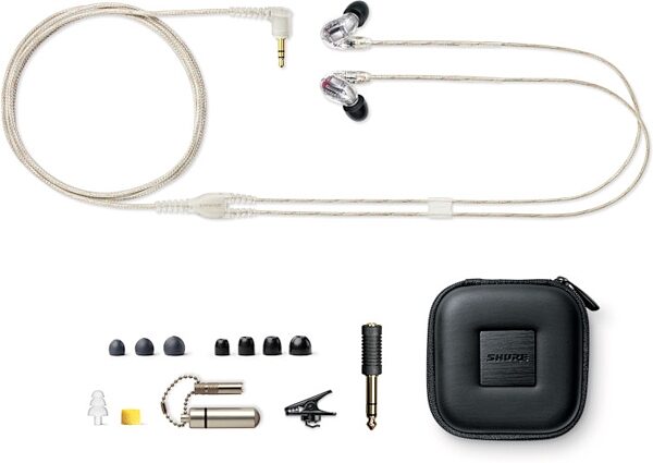 Shure SE846 Pro Gen 2 Sound Isolating Earphones, Clear, Action Position Back