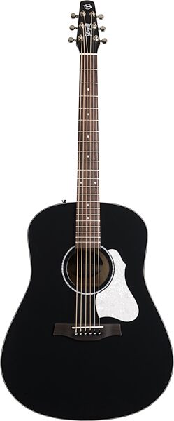 Seagull S6 Classic Black Acoustic-Electric Guitar, Action Position Back