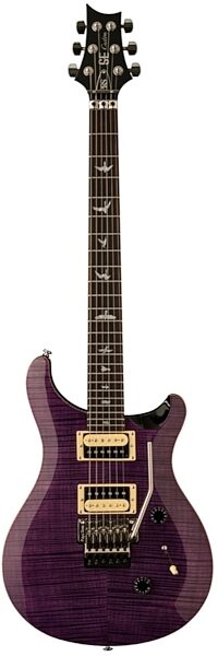 PRS Paul Reed Smith SE Custom 24 Electric Guitar with Floyd Rose (with Gig Bag), Amethyst