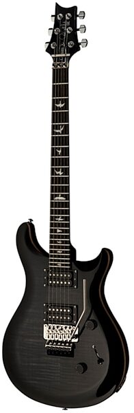 PRS Paul Reed Smith SE Custom 24 Electric Guitar with Floyd Rose (with Gig Bag), Charcoal Burst, view