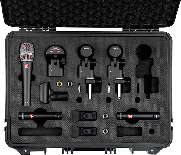 sE Electronics V PACK CLUB Drum Microphone Pack, New, Action Position Front