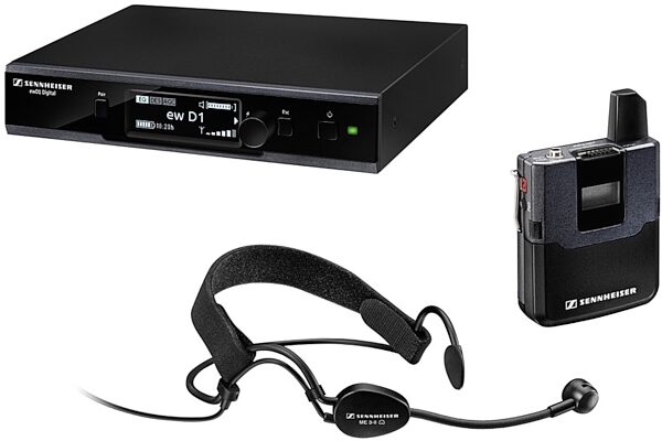 Sennheiser EW D1-ME 3 Digital Wireless Presenter Headset Microphone Set, Main