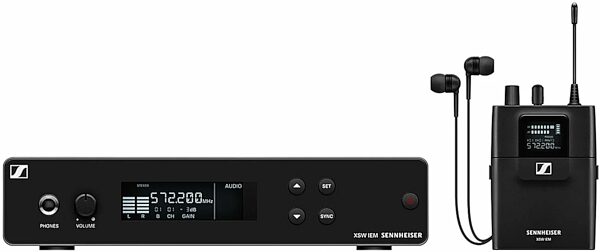 Sennheiser XSW IEM SET Wireless In-Ear Monitor System, Band B (572 - 596 MHz), Action Position Back