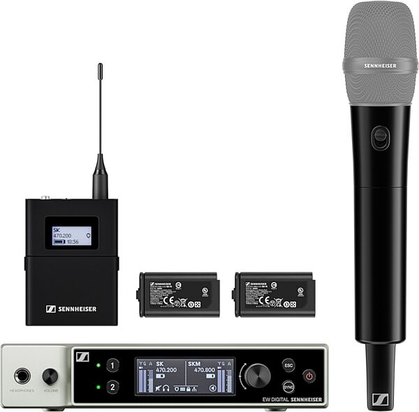 Sennheiser EW-DX SK / SKM-S Wireless Microphone Base Set, Band Q1-9, Action Position Back